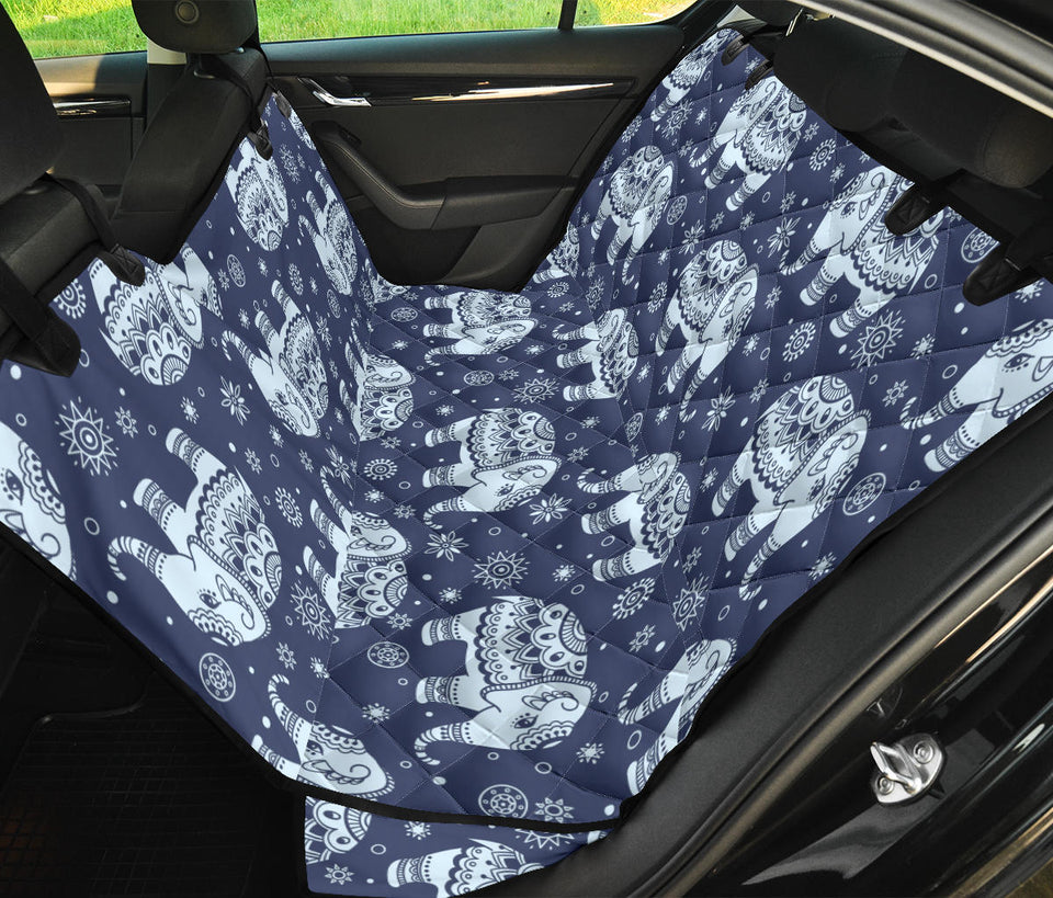 Elephant Tribal Design Pattern Dog Car Seat Covers