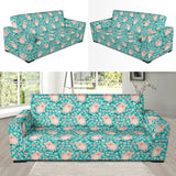 Pig Pattern Print Design 01  Sofa Slipcover