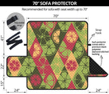 Cool Geometric lime pattern Sofa Cover Protector