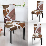 American Football Ball Pattern Dining Chair Slipcover