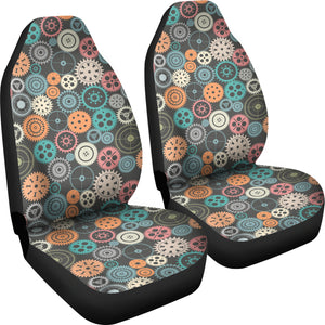 Gear Pattern Print Design 05 Universal Fit Car Seat Covers