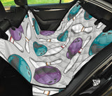 Bowling Ball And Pin Gray Background Dog Car Seat Covers