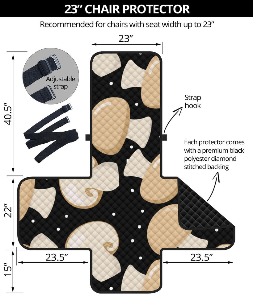Champignon mushroom pattern Chair Cover Protector