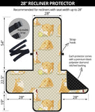 Cute fat shiba inu dog pattern Recliner Cover Protector