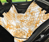 Hand Drawn Orange Fruit Pattern Dog Car Seat Covers