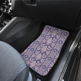 Indian Batik Style Pattern Front And Back Car Mats