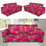 Alien Pattern Print Design 03 Sofa Slipcover