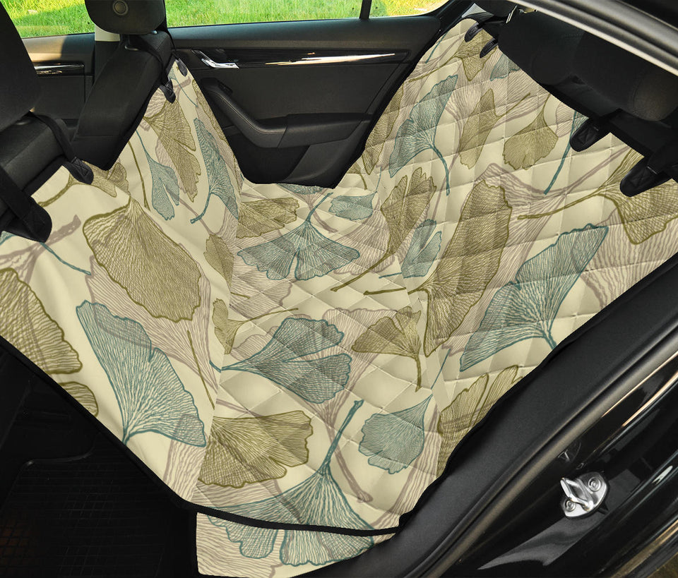 Ginkgo Leaves Design Pattern Dog Car Seat Covers