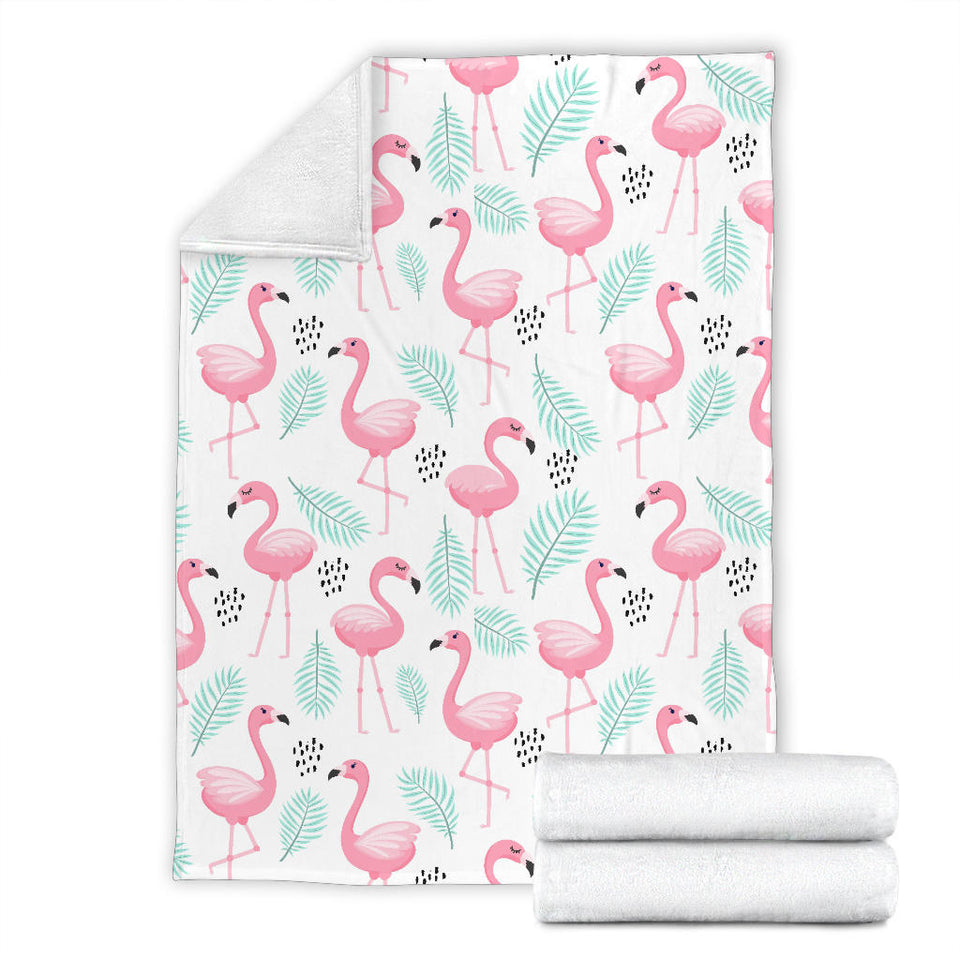 Cute Flamingo Pattern Premium Blanket