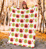Alien Pattern Print Design 05 Premium Blanket