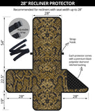 Snake skin pattern Recliner Cover Protector