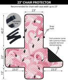 Pink flamingos pattern background Chair Cover Protector