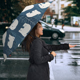 Polar Bear Mother Her Child Pattern Umbrella