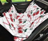 Hand Drawn Cherry Pattern Dog Car Seat Covers