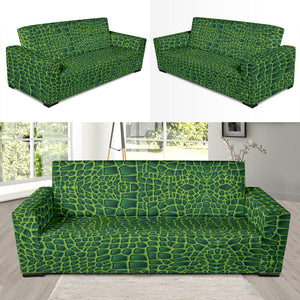 Crocodile Leather Skin Sofa Slipcover