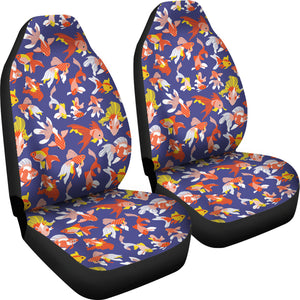 Goldfish Pattern Print Design 04 Universal Fit Car Seat Covers