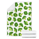Cute Broccoli Pattern Premium Blanket