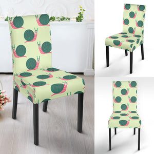 Snail Pattern Print Design 04 Dining Chair Slipcover