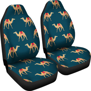 Camel Pattern Blue Blackground  Universal Fit Car Seat Covers
