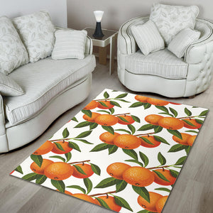 Oranges Pattern Background Area Rug
