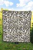 Leopard Skin Print Pattern Premium Quilt