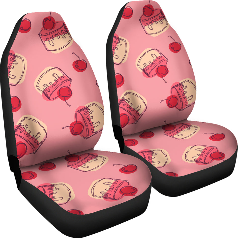 Cake Cherry Pattern  Universal Fit Car Seat Covers