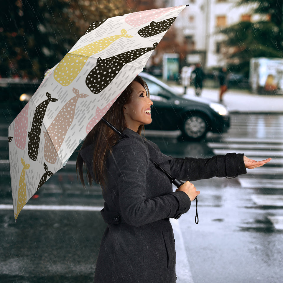 Whale Dot Pattern Umbrella