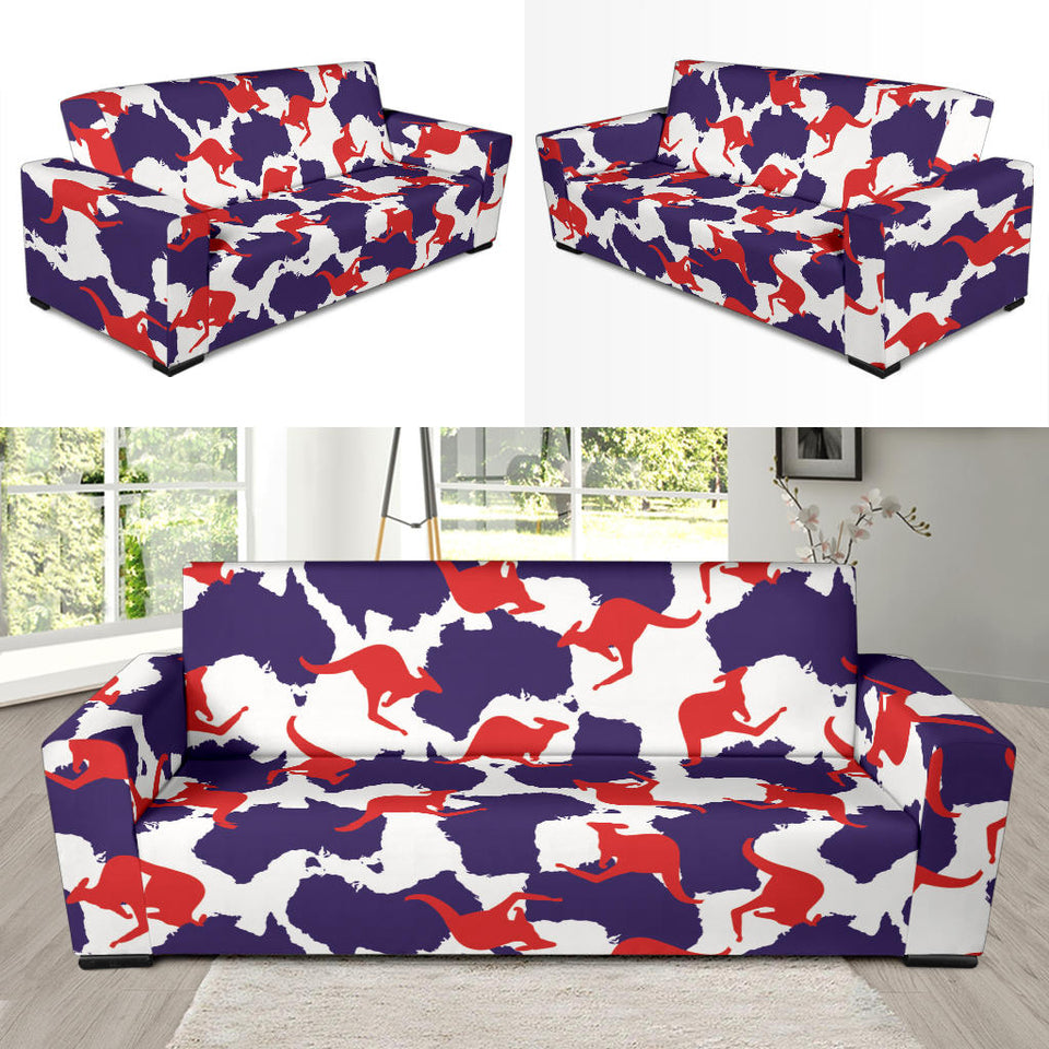 Kangaroo Australian Pattern Sofa Slipcover