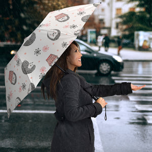 Hedgehog Pattern Print Design 02 Umbrella