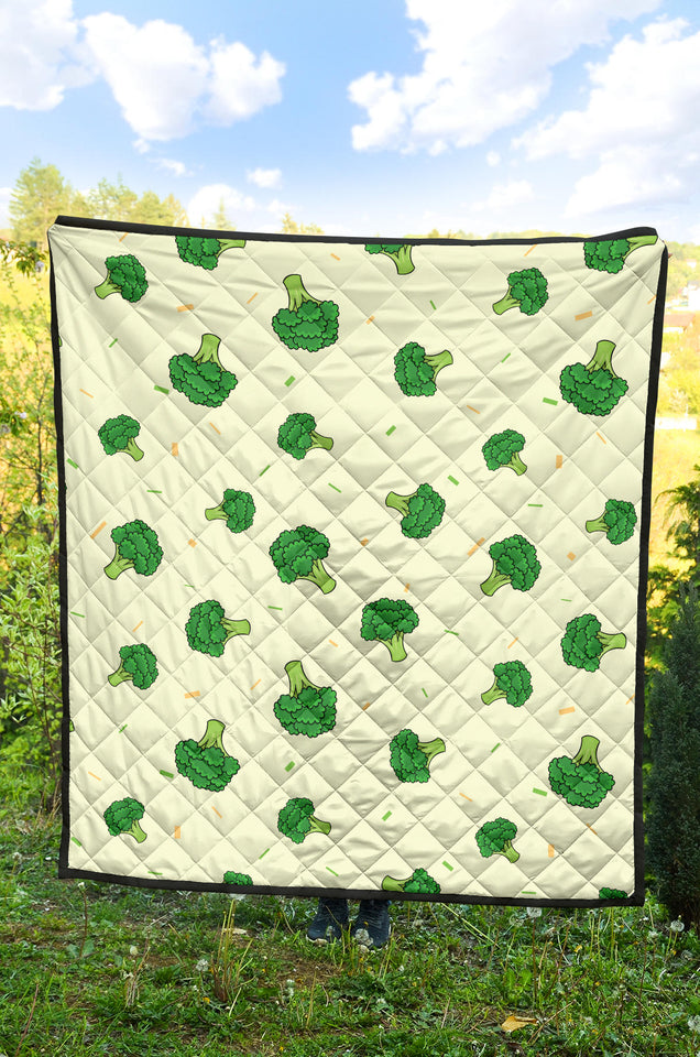 Broccoli Pattern Premium Quilt