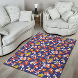 Goldfish Pattern Print Design 04 Area Rug