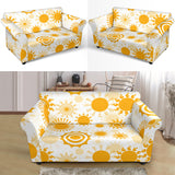 Sun Design Pattern Loveseat Couch Slipcover