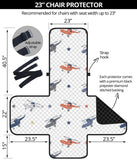 Cute helicopter star pattern Chair Cover Protector