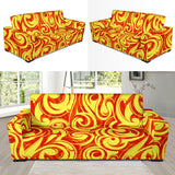 Fire Flame Design Pattern Sofa Slipcover