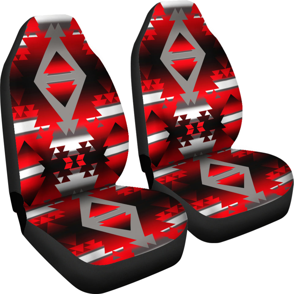 Red Winter Camp Car Seat Covers