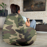 Dark Green Camo Camouflage Pattern Bean Bag Cover