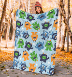 Alien Pattern Print Design 04 Premium Blanket
