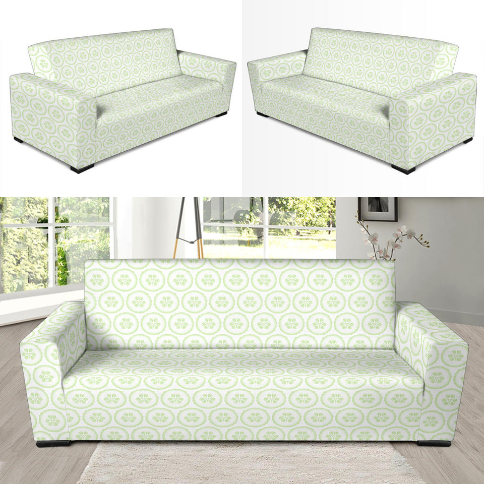 Cucumber Pattern Background Sofa Slipcover