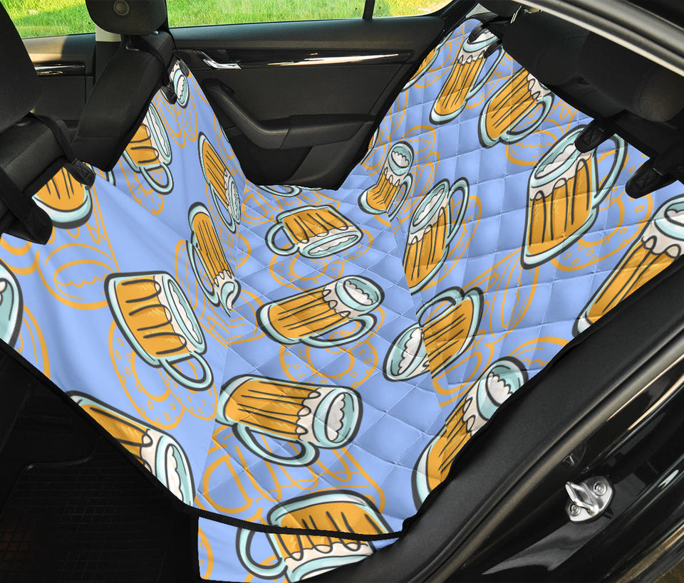 Beer Pattern Dog Car Seat Covers
