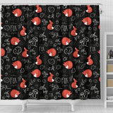 Fox Sleeping Fox Pattern Shower Curtain Fulfilled In US