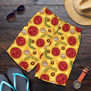 Pizza Texture Pattern Men Shorts