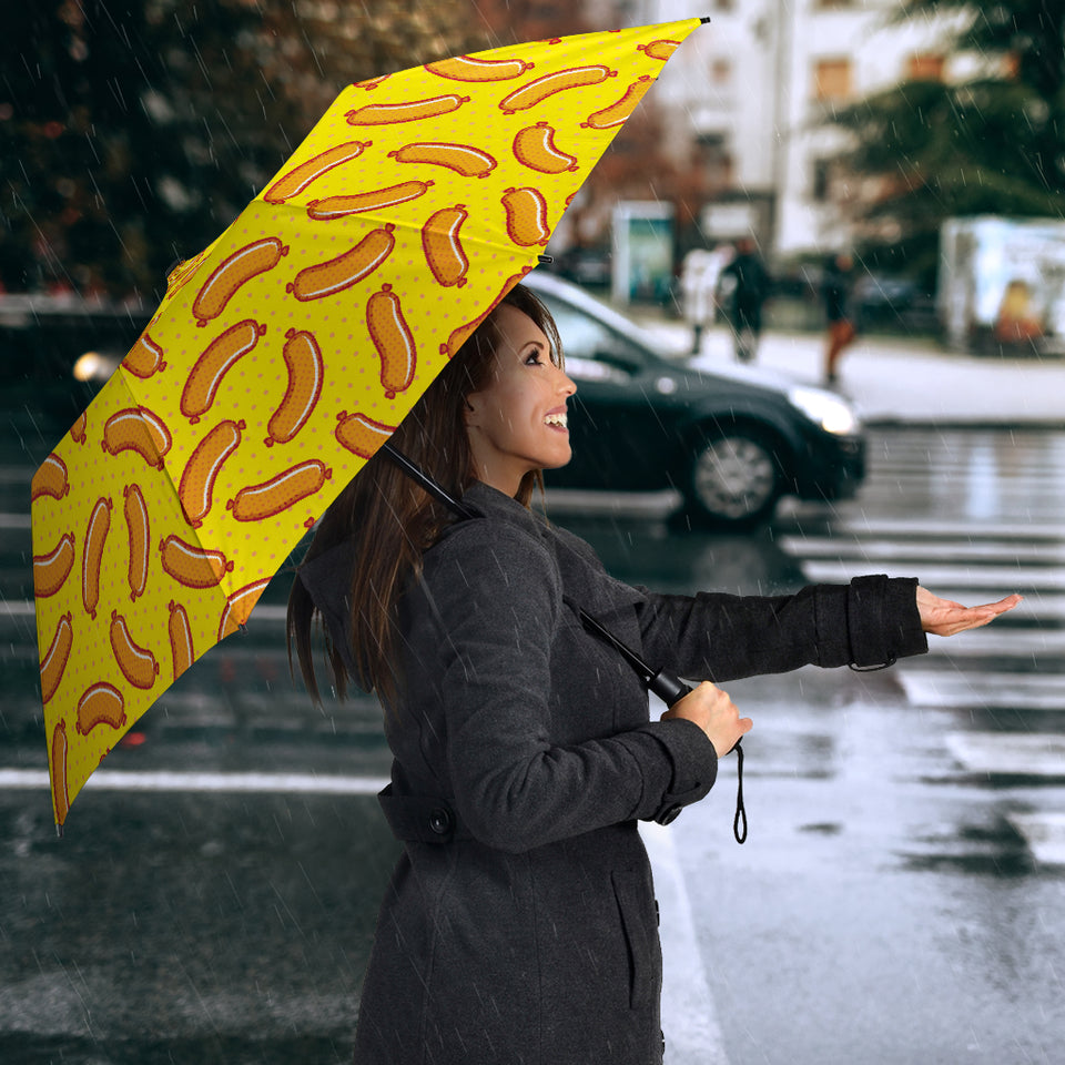 Sausage Pattern Print Design 01 Umbrella