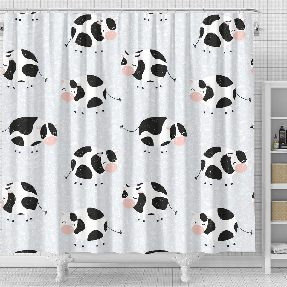 Cute Cows Pattern Shower Curtain Fulfilled In US