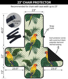 Beautiful parrot palm leaves pattern Chair Cover Protector