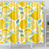 Lemon Design Pattern Shower Curtain Fulfilled In US