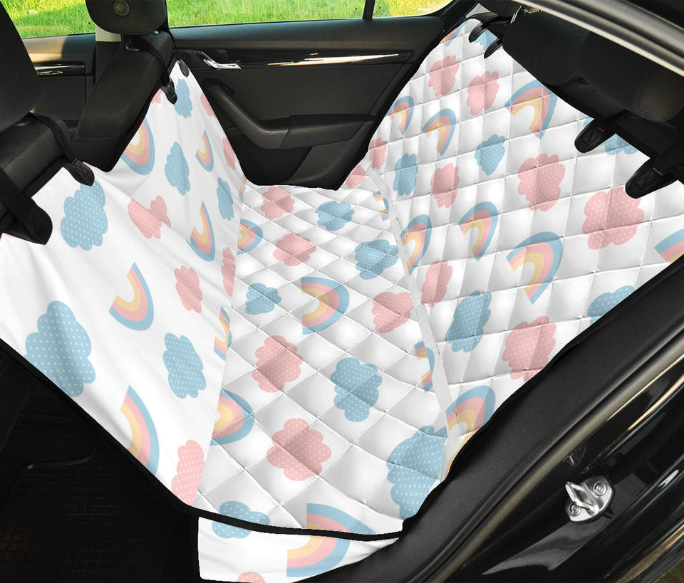 Cute Rainbow Clound Pattern Dog Car Seat Covers