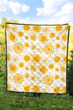 Sun Design Pattern Premium Quilt