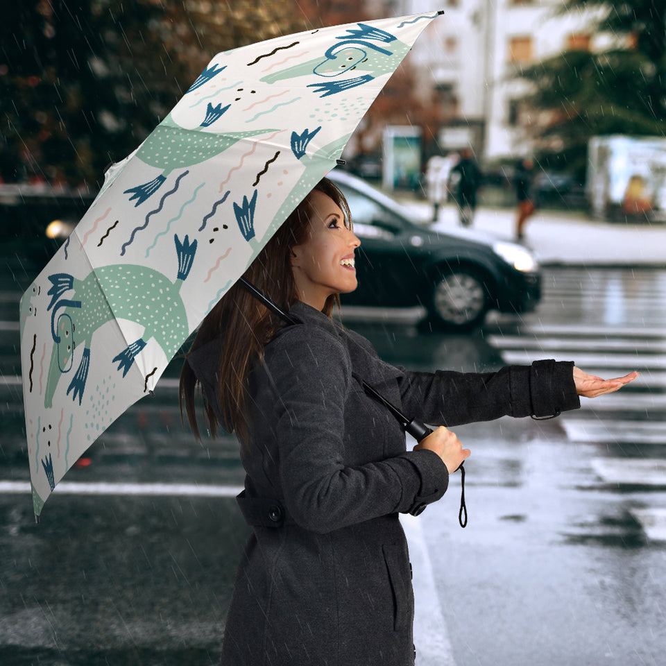 Crocodile Diver Pattern Umbrella