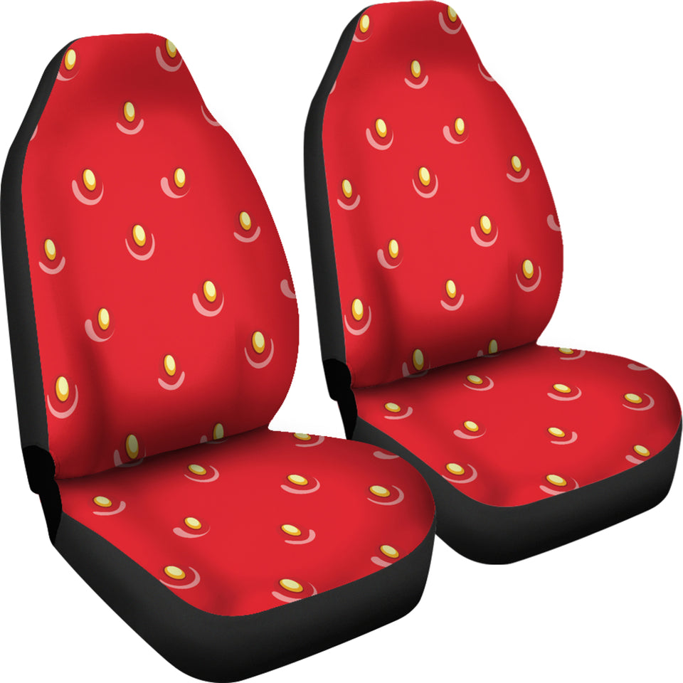 Strawberry Texture Skin Pattern  Universal Fit Car Seat Covers