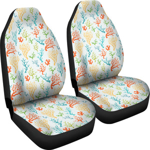 Coral Reef Pattern Print Design 02 Universal Fit Car Seat Covers
